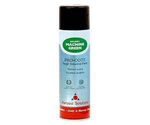 Aerosol Solutions Pro-Cote Machine Green Spray Paint 500ml - Premium Industrial Acrylic Aerosol Paint, Quick Drying, Tough Durable Finish, Weather Resistant, For Metal, Wood & Rigid Plastic