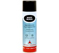 Aerosol Solutions Pro-Cote Matt Black Spray Paint 500ml - Premium Industrial Acrylic Aerosol Paint, Quick Drying, Tough Durable Finish, Weather Resistant, For Metal, Wood & Rigid Plastic