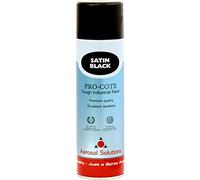 Aerosol Solutions Pro-Cote Satin Black Spray Paint 500ml - Premium Industrial Acrylic Aerosol Paint, Quick Drying, Tough Durable Satin Finish, Weather Resistant, For Metal, Wood & Rigid Plastic
