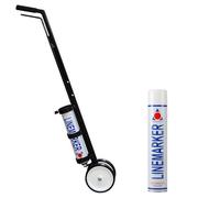 Aerosol Solutions Voyager II 2-Wheel Line Marker Applicator with White 750ml Spray Paint - Field & Road Striping Paint for Sports Fields, Parking Lots, and Outdoor Surfaces