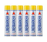 Aerosol Solutions Yellow Line Marker Marking Spray Paint 750ml (6 pack)