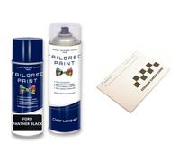 Aerosol Spray Paint For Ford Focus ST Mk2 2005-2011 Panther Black 2851CM, JAYC Quality Stone Chip Scratch Repair (Aerosol Spray Paint + Lacquer)