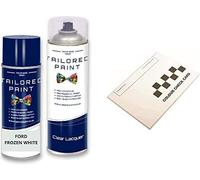 Aerosol Spray Paint For Ford Transit Connect 2013-Present Frozen White Solid Quality Stone Chip Scratch Repair (Aerosol Spray Paint + Lacquer)