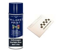 Aerosol Touch Up Paint For Volkswagen 2000-Present Starlight Blue Lt5u Quality Stone Chip Scratch Repair (Aerosol Paint)