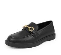 Aerosoles Women's Beckett Loafer, Black Pebbled Faux Leather, 5 UK