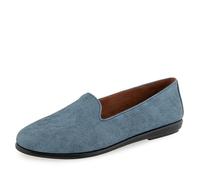 Aerosoles Women's Betunia Loafer, Blue Jean Textured Faux Leather, 7 UK