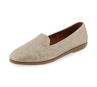 Aerosoles Women's Betunia Loafer, Soft Gold Fabric, 6.5 Wide