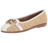 Aerosoles Women's Big Bet Ballet Flat, Natural Combo Raffia, 7 UK