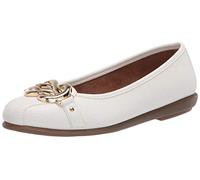 Aerosoles Women's Big Bet Flat Heel, White, 8.5 Wide