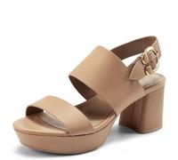 Aerosoles Women's Camera Heeled Sandal, Nude Leather, 8 UK