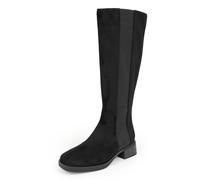 Aerosoles Women's Daria Knee High Boot, Black Faux Suede, 8 UK