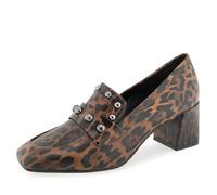 Aerosoles Women's Izell Loafer, Tobacco Glossy Leopard Faux Leather, 5.5 UK