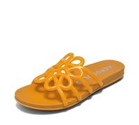 Aerosoles Women's Magenta Jelly Flat Sandal, Apricot Transluscent Tpu, 4 UK