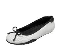 Aerosoles Womens Onyx, White/Black Perf Faux Leather, 5.5 UK
