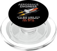 Aerospace Engineer It's Not Like It's Rocket Science Oh Wait PopSockets PopGrip for MagSafe
