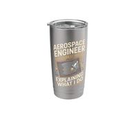Aerospace Engineer The Hardest Part is Explaining What I Do Stainless Steel Insulated Tumbler