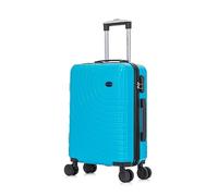 Aerostar 20” Lightweight Small Hard Suitcase Cabin Hand Luggage 4 Spinner Wheels Carry On 55x35x20 | Accepted on All Airlines easyjet, RyanAir, British Airways, Emirates & More (Blue, 35 Litre)