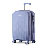 Aerostar 24” Medium Lightweight PP Hard Suitcase 4 Silent Spinner Wheels Check-in Luggage Integrated TSA Combination Lock for 15 to 20kg (Lilac, 75 Litre)