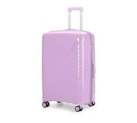 Aerostar 28” Large Lightweight PP Hard Suitcase 4 Silent Spinner Wheels Check-in Luggage Integrated TSA Combination Lock for 20 to 23kg (Purple, 100 Litre)