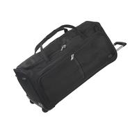 Aerostar 32" Large Lightweight Duffle 2 Wheel Travel Bag Holdall Suitcase Check-in Luggage All Terrain (122L, Black)