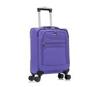 Aerostar Carry-on 20" Lightweight Soft Expandable Suitcase, Hand Luggage 4 Wheels & Combination Lock, 55x35x20cm | Accepted All Airlines easyjet, RyanAir, British Airways (Purple, 36 litres)