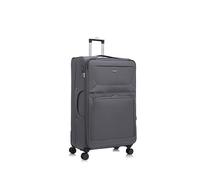 Aerostar Extra Large 32” Lightweight Softshell Expandable Suitcase, Integrated Combination Lock, 4 Wheels Check in Luggage for 30kg (Grey, 162 litres)