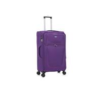 Aerostar Large 29” Lightweight Softshell Expandable Suitcase, Integrated Combination Lock, 4 Wheels Check in Luggage for 23kg (Purple Haze, 112 litres)