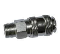 Aerotec 2009557Z Pneumatic Coupler 3/8" Male EU Plug Brass One-Handed