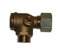 Aerotec Pneumatic Check Valve Brass 1/2" In able Gland