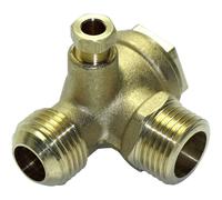 Aerotec Pneumatic Check Valve Brass 1/2" Thread Compressor Use 9048052