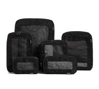 Aerotrunk Compression Packing Cubes for Suitcases & Extended Trips, 4 to 7 Day Journeys (6-Pack, Black)