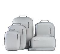 Aerotrunk Ultralight Compression Packing Cubes - Lightweight Travel Organizers for Suitcases and Luggage (6-Pack, Light Grey)