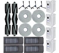 Aerqvix Accessories Replacement for ECOVACS DEEBOT X2 Omni Robot Vacuum and Mop Accessories MainBrush x2 Moppad x4 Filter x4 Edgebrush x4 Dustbag x4