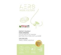AERS Nose Filters with 3M Filtration Technology for Allergy Relief, Dust, Pollution - Large - Pack of 10