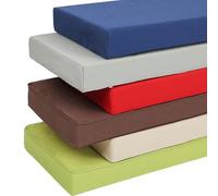 AERTMS Custom Outdoor Garden Bench Cushion, Personalized Waterproof Bench Cushion for Garden Furniture, Patio Seat Pad Cushion 2 or 3 Seater, Any Size(5cm)