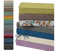 AERTMS Custom Size Bench Cushion,Window Seat Cushion Personalized Garden Bench Cushions,Non Slip Washable Bay Window Seat Pads,High-Resilience Cushion for Garden Bench Patio Swing Sofa Seat,6CM