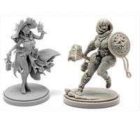 AERUIKJS 1/48 Ancient Female Warrior Samurai Resin Model Kit Unpainted and Unassembled Soldier Resin Model Kit (2 Person) // K9U-6s63