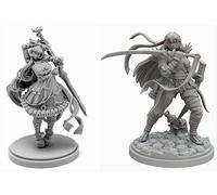 AERUIKJS 1/48 Ancient Female Warrior Samurai Resin Model Kit Unpainted and Unassembled Soldier Resin Model Kit (2 Person) // K9U-6s76