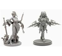AERUIKJS 1/48 Ancient Female Warrior Samurai Resin Model Kit Unpainted and Unassembled Soldier Resin Model Kit (2 Person) // K9U-6s15