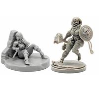 AERUIKJS 1/48 Ancient Female Warrior Samurai Resin Model Kit Unpainted and Unassembled Soldier Resin Model Kit (2 Person) // K9U-6s20