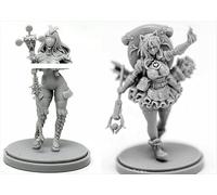 AERUIKJS 1/48 Ancient Female Warrior Samurai Resin Model Kit Unpainted and Unassembled Soldier Resin Model Kit (2 Person) // K9U-6s79
