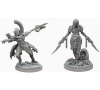 AERUIKJS 1/48 Ancient Female Warrior Samurai Resin Model Kit Unpainted and Unassembled Soldier Resin Model Kit (2 Person) // K9U-6s98