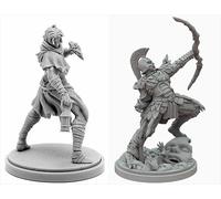 AERUIKJS 1/48 Ancient Samurai Warrior Resin Model Kit Unpainted and Unassembled Soldier Resin Model Kit (2 figures) // F8u-7s3