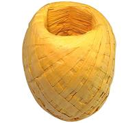 AERZETIX - C51835 - Raffia Ribbon - Coloured Paper - Decorative Weaving Yarn Roll - 0.5-1cm x 40m - Corn Yellow - Creative Projects Knitting Party Favors