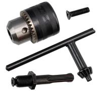 AERZETIX - C77152 - 1.5 to 13mm 1/2" x 20 UNF Chuck Kit + SDS Plus Adapter + Tightening Wrench + M6x22 Screw - Steel