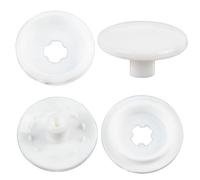 AERZETIX - Set of 35 press studs ∅15 mm of 4 parts - made of plastic - color white - hobby project sewing creation DYI
