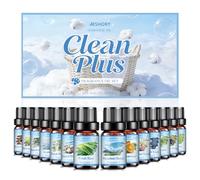 Aeshory 14 x 5ml Laundry Essential Oils Set, Natural Essential Oil for Cleaning, Diffuser, Scented Candle, Soap Making - Fantabulous Floral, Fresh Uplift, Citrus Summer, Mountain Storm, Fresh Rain