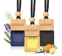 Aeshory 3 x 8ML Car Air Freshener Hotel Collection, Car Scents Perfume with Vent Clip, Hanging Automotive Interior Decoration Fragrance Odour Eliminator for Taxi Office and Home
