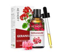 AESHORY Geranium Essential Oil 100ml, 100% Pure Natural Geranium Oil for Diffuser, Humidifier, Aromatherapy, Candle Making, Home Cleaning, Air Freshening, Skin Care