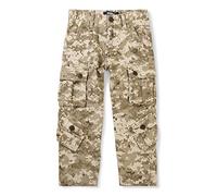 Aeslech Boys' Camo Work Trousers 8 Pockets Cargo Combat Casual Pants Waist Camo S Tag 150-8-9 Years